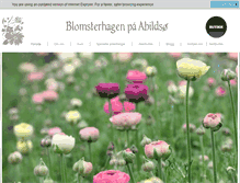 Tablet Screenshot of blomsterhagen.no